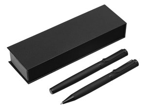 подарочный набор из 2-х ручек «black lama» soft-touch