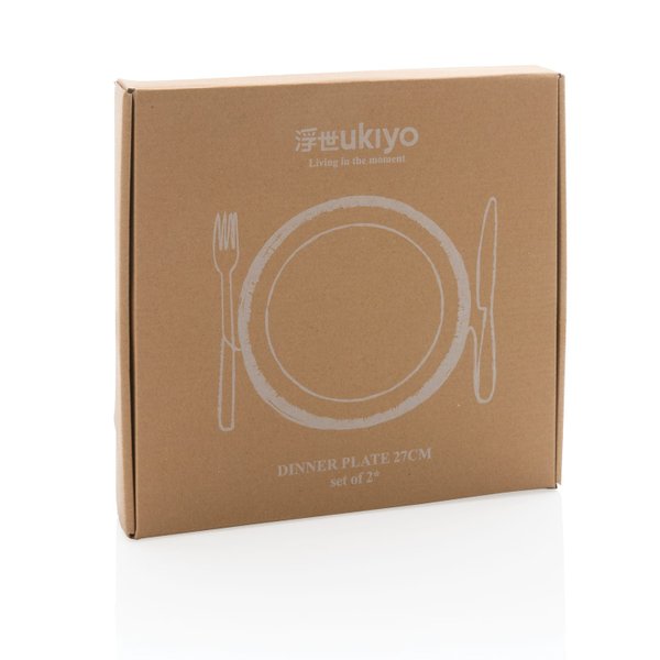 Набор керамических тарелок Ukiyo, 2 предмета - Набор керамических тарелок Ukiyo, 2 предмета