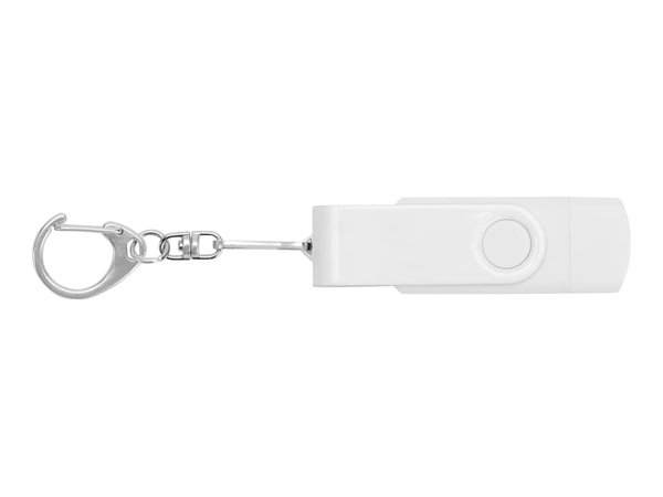 USB 3.0/micro USB/Type-C - флешка на 32 Гб 3-в-1 с поворотным механизмом - USB 3.0/micro USB/Type-C - флешка на 32 Гб 3-в-1 с поворотным механизмом