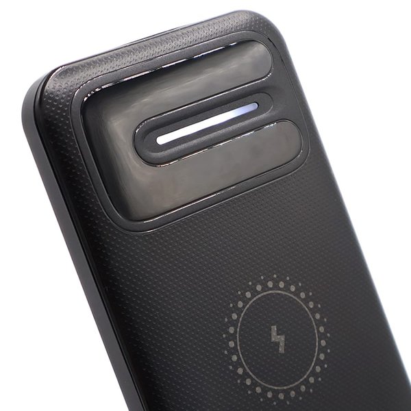 Внешний аккумулятор Odyssey, 10000 mAh с беспроводной зарядкой, черный - Внешний аккумулятор Odyssey, 10000 mAh с беспроводной зарядкой, черный