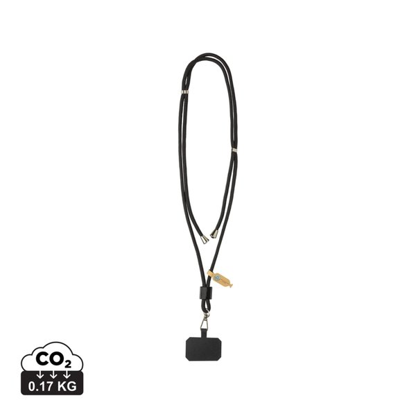 Ремешок-держатель для телефона CarryLoop из rPET RCS - Ремешок-держатель для телефона CarryLoop из rPET RCS