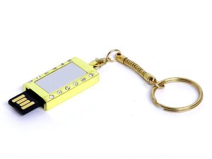usb 2.0- флешка на 8 гб «кулон» с кристаллами и мини чипом