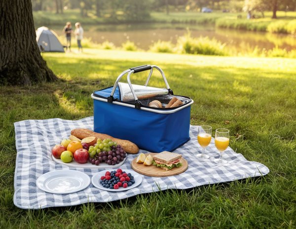 Корзина для пикника "Picnic" - Корзина для пикника "Picnic" синий
