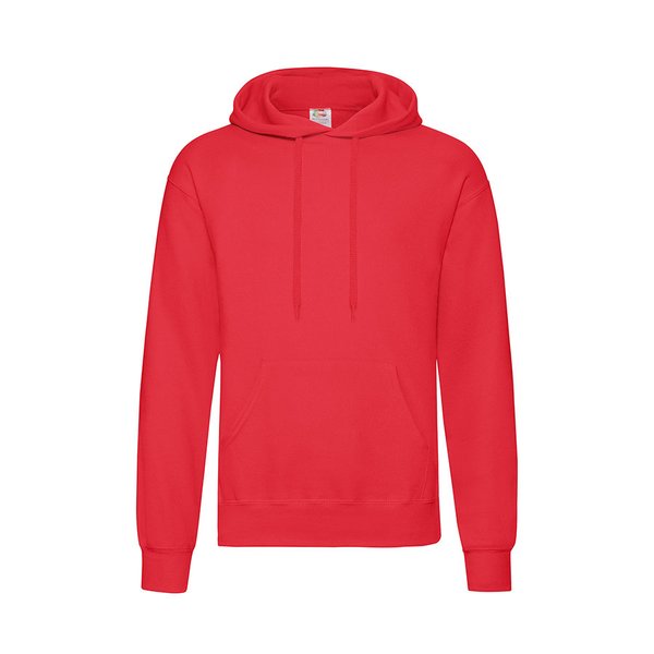 Толстовка с начесом CLASSIC HOODED SWEAT 280 - Толстовка мужская "Hooded Sweat", красный_2XL, 80% х/б, 20% п/э, 280 г/м2