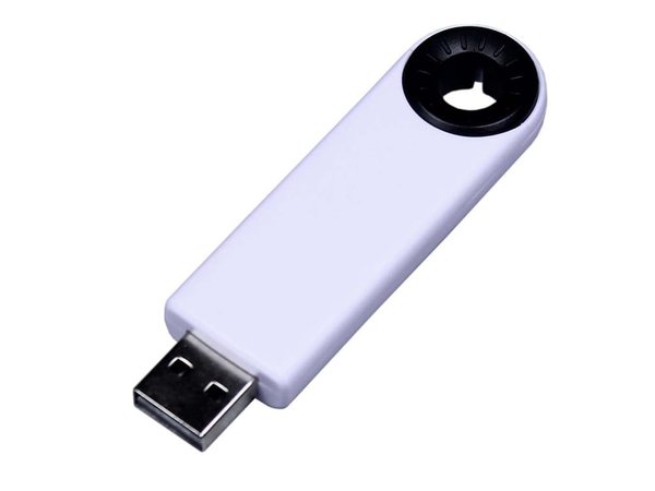 USB 3.0- флешка промо на 64 Гб прямоугольной формы, выдвижной механизм - USB 3.0- флешка промо на 64 Гб прямоугольной формы, выдвижной механизм
