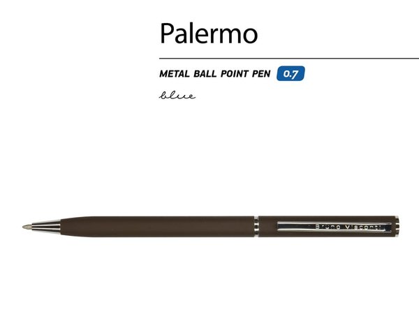 Ручка металлическая шариковая «Palermo», софт-тач - Ручка металлическая шариковая «Palermo», софт-тач