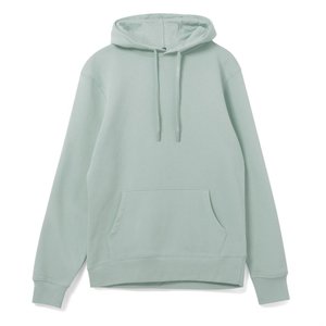 толстовка с капюшоном унисекс hoodie, серо-зеленая