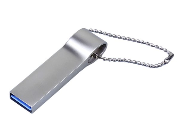 USB 2.0-флешка на 512 Мбайт с мини чипом и боковым отверстием для цепочки - USB 2.0-флешка на 512 Мбайт с мини чипом и боковым отверстием для цепочки