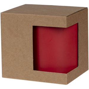 коробка для кружки с окном cupcase, крафт