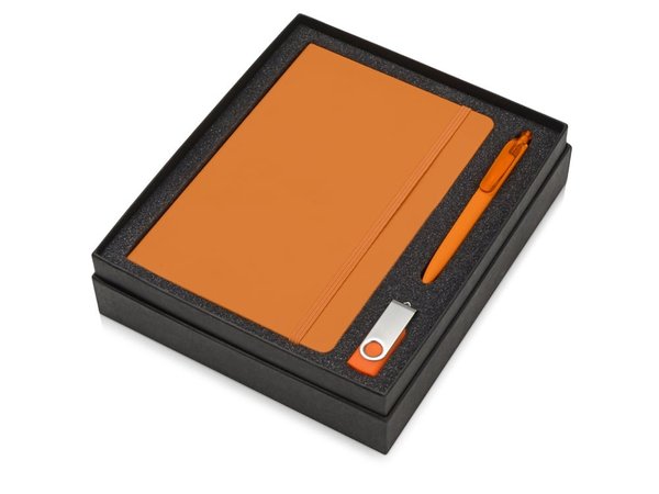 Подарочный набор Vision Pro Plus soft-touch с флешкой, ручкой и блокнотом А5 - Подарочный набор Vision Pro Plus soft-touch с флешкой, ручкой и блокнотом А5