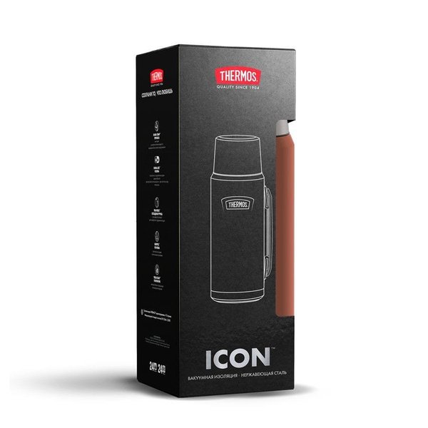 Термос Icon 1200, коричневый