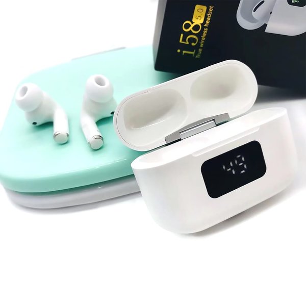 Наушники беспроводные Bluetooth Mobby i58, белые - Наушники беспроводные Bluetooth Mobby i58, белые