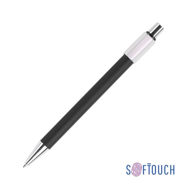 Ручка шариковая "Spin" с 6ти-гранным спиннером, покрытие soft touch - Ручка шариковая "Spin" с 6ти-гранным спиннером, покрытие soft touch черный