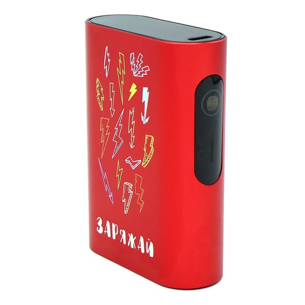 Внешний аккумулятор в металлическом корпусе Wōdan, сенсорный, 10000mAh - Внешний аккумулятор в металлическом корпусе Wōdan, сенсорный, 10000mAh, красный