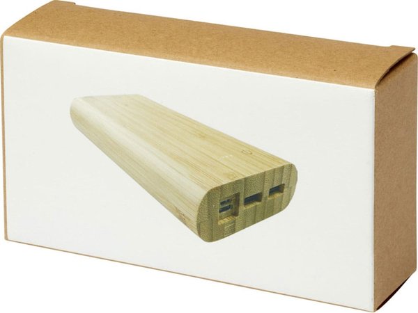 Портативное зарядное устройство «Tulda» из бамбука, 20000 mAh - Портативное зарядное устройство «Tulda» из бамбука, 20000 mAh