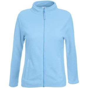 Толстовка женская LADY-FIT MICRO JACKET 250 - Толстовка "Lady-Fit Micro Jacket", небесно-голубой_S, 100% п/э, 250 г/м2