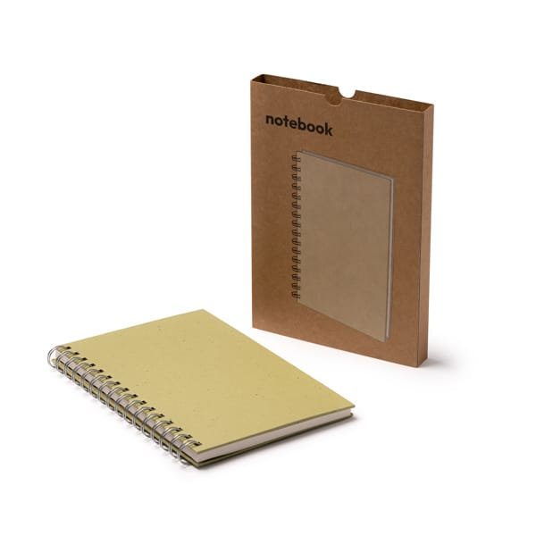 Блокнот на пружине RANIC - Блокнот на пружине RANIC, бежевый