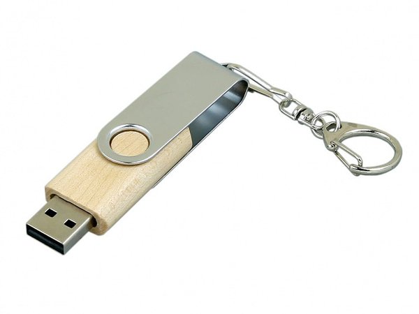 USB 2.0- флешка промо на 32 Гб с поворотным механизмом - USB 2.0- флешка промо на 32 Гб с поворотным механизмом