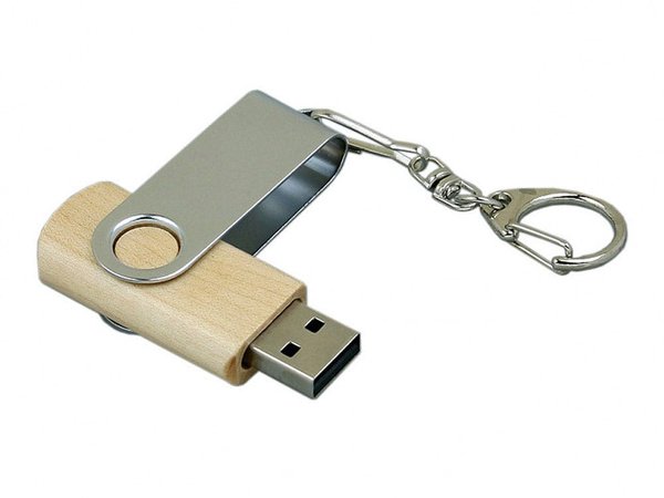 USB 2.0- флешка промо на 4 Гб с поворотным механизмом - USB 2.0- флешка промо на 4 Гб с поворотным механизмом