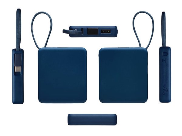 Внешний аккумулятор со встроенным кабелем USB-C «Дэнси», 5000 мАч - Внешний аккумулятор со встроенным кабелем USB-C «Дэнси», 5000 мАч