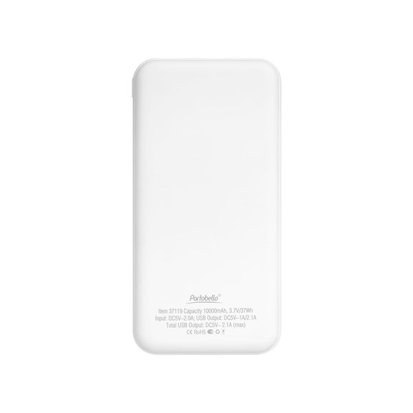 Внешний аккумулятор с подсветкой Старлайт Плюс PB (Starlight Plus PB) 10000 mAh, белый