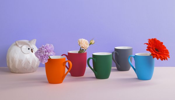 Кружка "Trend", покрытие soft touch - Кружка "Trend", покрытие soft touch красный
