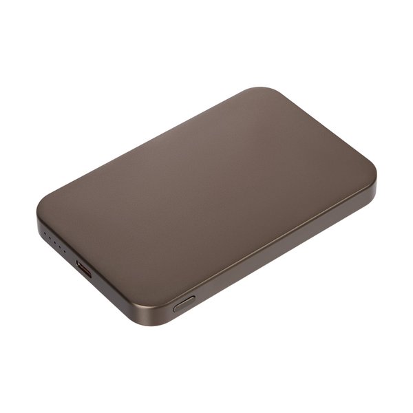 Внешний аккумулятор Артекс PD (Artex PD) 5000mAh с функцией беспроводной зарядки 15W, коричневый