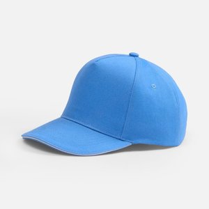 бейсболка classic 2.0, синяя с белым кантом