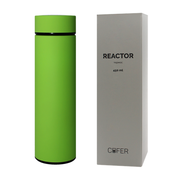 Термос Reactor софт-тач с датчиком температуры - Термос Reactor софт-тач с датчиком температуры (салатовый)