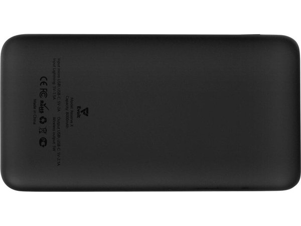 Внешний беспроводной аккумулятор с подсветкой лого «Reserve X», 8000 mAh - Внешний беспроводной аккумулятор с подсветкой лого «Reserve X», 8000 mAh