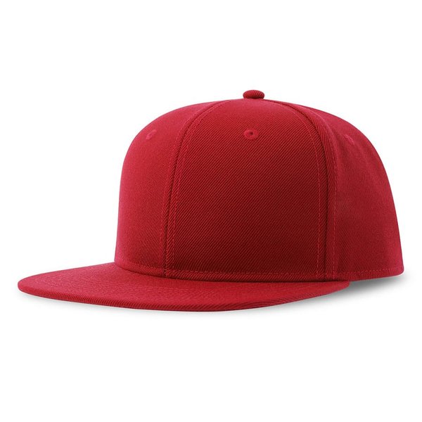 Бейсболка SNAP BACK-S, 6 клиньев, пластиковая застежка - Бейсболка "SNAP BACK-S", 6 клиньев, пластик. застежка, красный, 100% перераб. полиэстер, 300 гр/м2