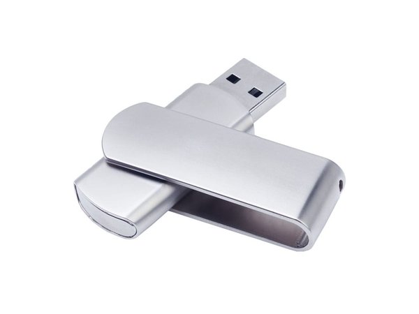 USB 2.0- флешка на 512 Мб матовая поворотная - USB 2.0- флешка на 512 Мб матовая поворотная