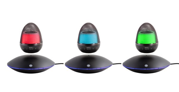 Левитирующая bluetooth колонка "Smart UFO" 3Вт с разноцветной подсветкой - Левитирующая bluetooth колонка "Smart UFO" 3Вт с разноцветной подсветкой черный с синим