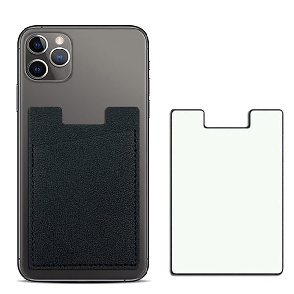 Держатель карт на телефоне SlimPocket - Держатель карт на телефоне SlimPocket, чёрный