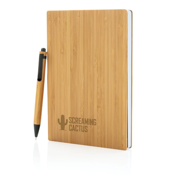 Набор из блокнота и ручки Bamboo, А5 - Набор из блокнота и ручки Bamboo, А5