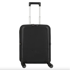 чемодан складной rollink flex light 55x40x20 см, 4 колеса, черный