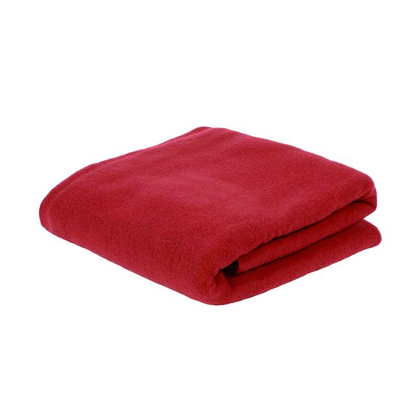 Плед PLAIN, 100х140 см, флис 150 гр/м2, 100% полиэстер - Плед PLAIN; красный; 100х140 см; флис 150 гр/м2