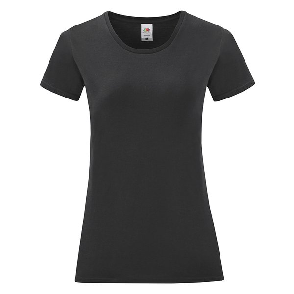 Футболка женская LADIES ICONIC 145 - Футболка "Ladies Iconic", черный, S, 100% хлопок, 150 г/м2