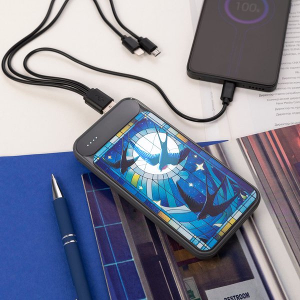 Внешний аккумулятор Старлайт Плюс НЕО (Starlight Plus NEO) 10000 mAh, серый