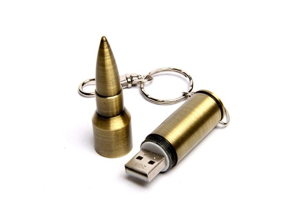 USB 2.0- флешка на 4 Гб в виде патрона от АК-47 - USB 2.0- флешка на 4 Гб в виде патрона от АК-47