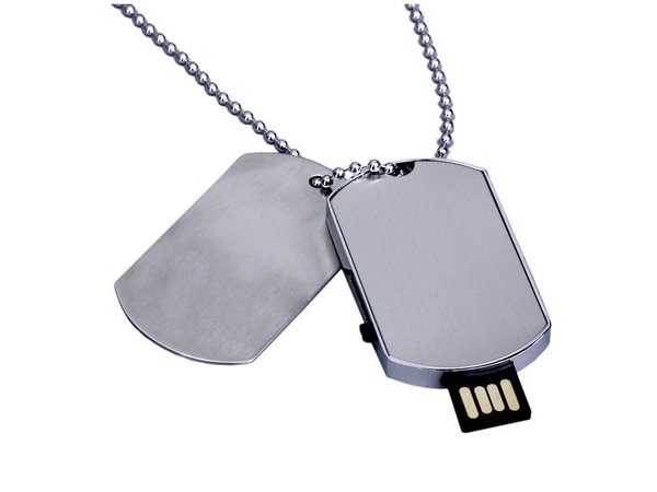 USB 2.0-флешка на 4 Гб в виде армейского жетона - USB 2.0-флешка на 4 Гб в виде армейского жетона