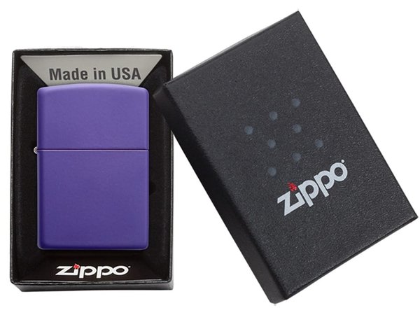 Зажигалка ZIPPO Classic с покрытием Purple Matte - Зажигалка ZIPPO Classic с покрытием Purple Matte