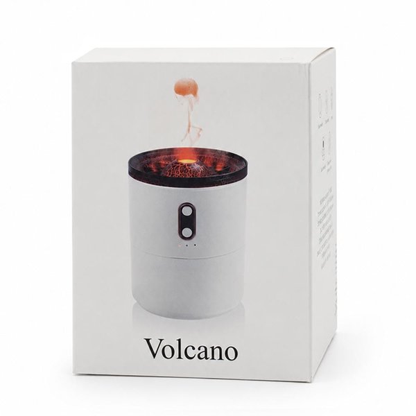 Светодиодный USB увлажнитель Volcano, белый - Светодиодный USB увлажнитель Volcano, белый