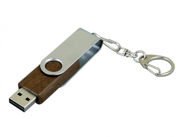 USB 2.0- флешка промо на 32 Гб с поворотным механизмом - USB 2.0- флешка промо на 32 Гб с поворотным механизмом