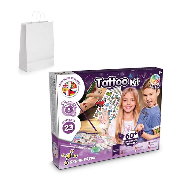Tattoo Factory Kit II. Дидактическая игра поставляется с подарочным пакетом из крафт-бумаги (100 г/м²) - Tattoo Factory Kit II. Дидактическая игра поставляется с подарочным пакетом из крафт-бумаги (100 г/м²)
