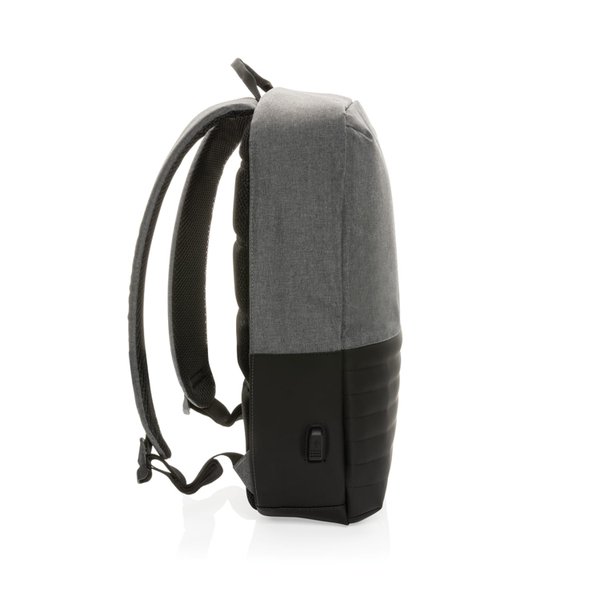 Антикражный рюкзак для ноутбука Swiss Peak с RFID-защитой из rPET AWARE™, 15,6’’ - Антикражный рюкзак для ноутбука Swiss Peak с RFID-защитой из rPET AWARE™, 15,6’’
