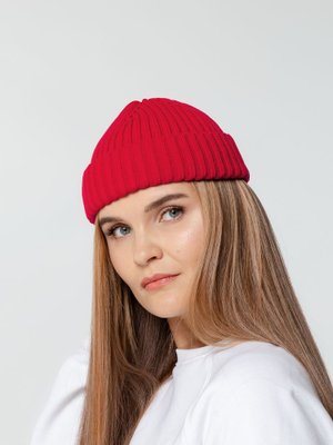 шапка hipsta, ярко-красная