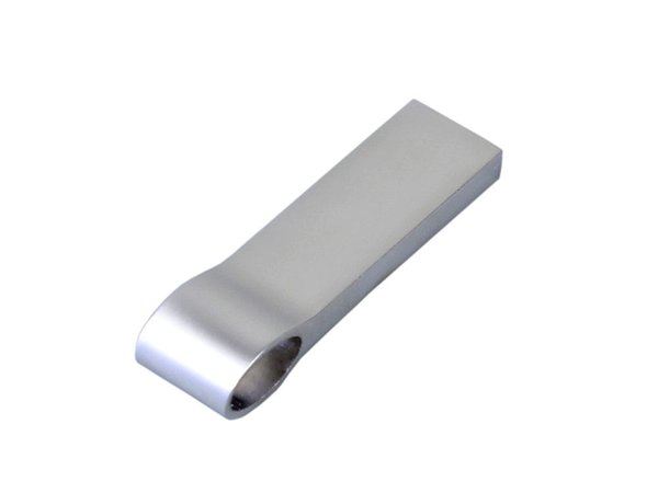 USB 2.0-флешка на 16 Гб с мини чипом и боковым отверстием для цепочки - USB 2.0-флешка на 16 Гб с мини чипом и боковым отверстием для цепочки