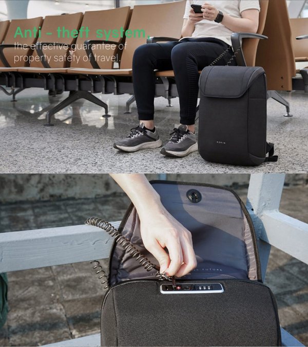 Рюкзак KORIN ClickPack X 45х32х15,5 см, с клапаном, черный - Рюкзак KORIN ClickPack X 45х32х15,5 см, с клапаном, черный