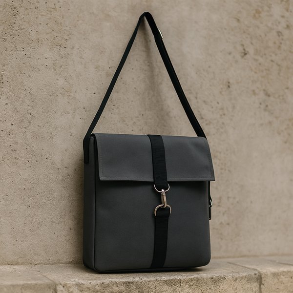 Шоппер Superbag Companion, с тремя отделениями, боковым креплением (карабин) и карманом - Шоппер Superbag Companion, с тремя отделениями, боковым креплением (карабин) и карманом (серый с черным)